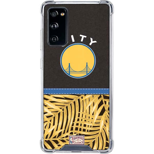 NBA Golden State Warriors Retro Palms Galaxy S20 FE Clear Case